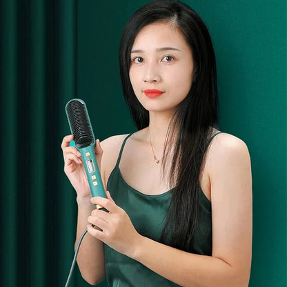 Electric Hot Comb Multifunctional Straight Hair Straightener Comb Negative Ion Anti-Scalding Styling Tool Straightening Brush